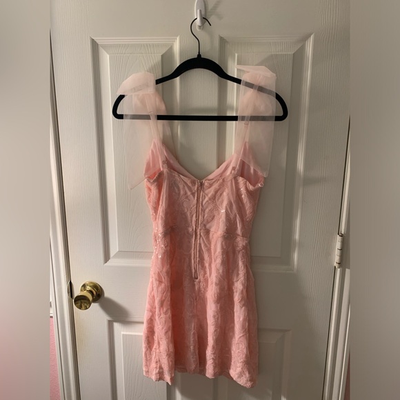 Pink sequin homecoming dress - Picture 2 of 3